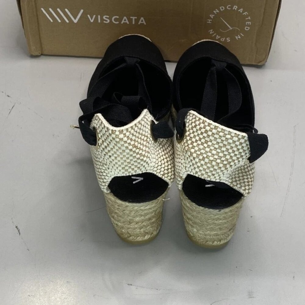 NEW VISCATA Barcelona Escala Canvas Espadrille Wedge Sandals – Women’s Size 9 – - Picture 10 of 16
